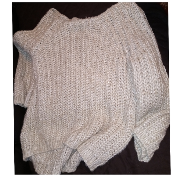 Anthropologie Knitted & Knotted Sequin Chunky Sweater Size Medium▪ - Picture 5 of 12